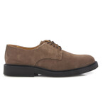 Suede Derby Shoes // Taupe (39)