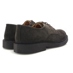 Suede Derby Shoes // Dark Brown (39)