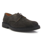 Suede Derby Shoes // Dark Brown (39)