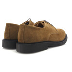 Suede Derby Shoes // Camel (39)