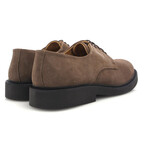 Suede Derby Shoes // Taupe (39)