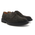 Suede Derby Shoes // Dark Brown (39)