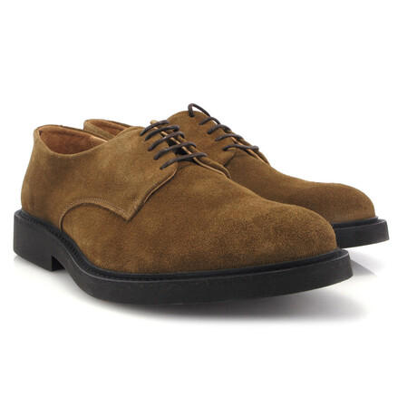 Derby Shoes // Camel Suede (39)