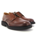 Leather Derby Shoes // Camel (40)