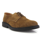 Suede Derby Shoes // Camel (39)