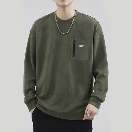 Sweatshirt // Army Green (XS)