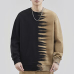 Sweatshirt // Black & Khaki (L)