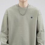 Sweatshirt // Gray & Green (XL)