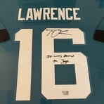 Trevor Lawrence // Jacksonville Jaguars // Autographed Jersey + Inscription + Framed