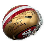 Joe Montana & Jerry Rice // San Fransisco 49ers // Autographed Speed Authentic Helmet + Inscription