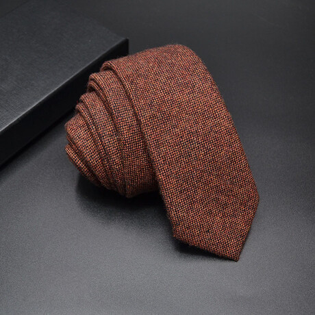 Cotton Neck Ties // Highland Weave Orange