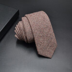 Cotton Neck Ties // Herringbone Pattern Organe