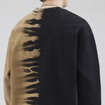 Sweatshirt // Black & Khaki (XL)