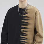 Sweatshirt // Black & Khaki (2XL)