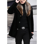 B168-Black // Coat (L)