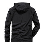 Hooded Windbreaker // Black (M)