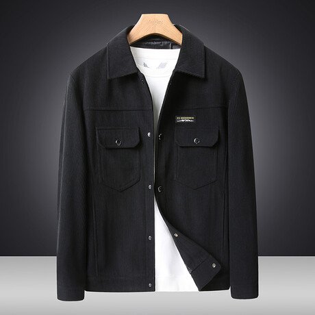 Corduroy Jacket V2 // Black (XS)