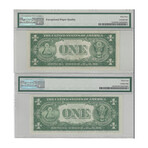 1935 D $ 1 Silver Certificate Wide and Narrow PMG 64 # 152 and 346