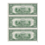 1934 $20 Federal Reserve 3 Consecutive  # 373 - 375