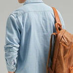 18021 Light Blue // Denim Shirt Jacket (M)