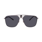 Versace // VE2238-100181 // Aviator Sunglasses // Gunmetal + Polar Dark Grey