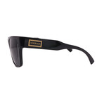 Versace // VE4379-GB1/87 // Square Sunglasses // Black + Dark Grey
