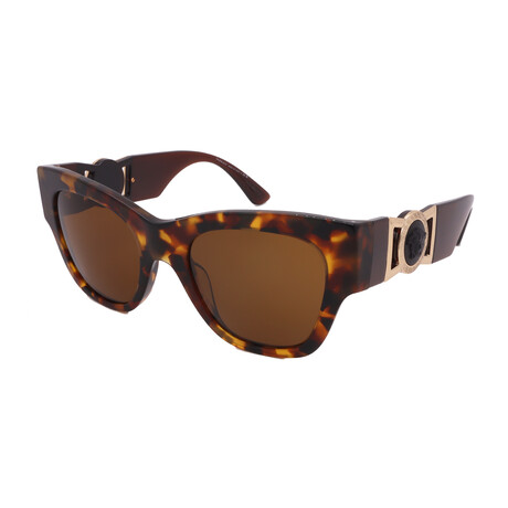 Versace // VE4415U-511963 // Square Sunglasses // Havana + Dark Bronze
