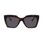 Versace // VE4418F-108/87 // Square Sunglasses // Dark Havana + Dark Grey