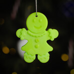 Glow in the Dark Christmas Ornaments // Pack of 9 // Green