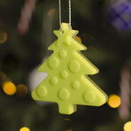 Glow in the Dark Christmas Ornaments // Pack of 9 // Green