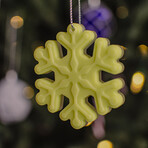 Glow in the Dark Christmas Ornaments // Pack of 9 // Green