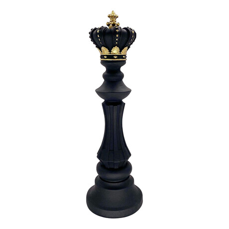 Resin Chess Piece Statues // King // Black