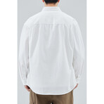 Z958 White // Shirt Jacket (L)