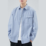 Z958 Blue // Shirt Jacket (XL)