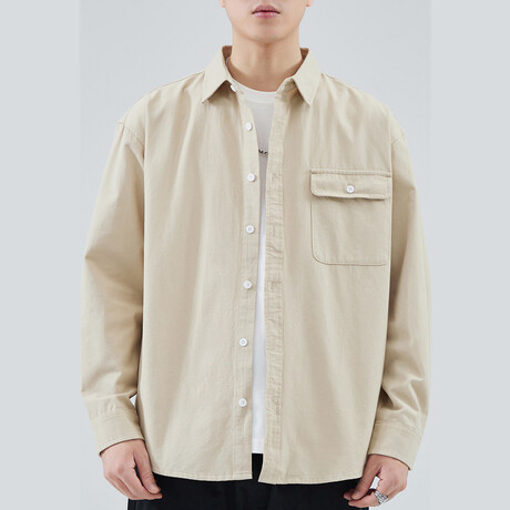 Z958 Apricot // Shirt Jacket (XS)