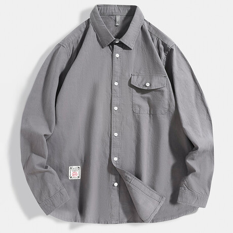 703 Gray // Shirt Jacket (XS)