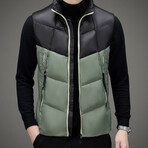 AVDD-022- // Vest - Duck Down // Black, Green (4XL)