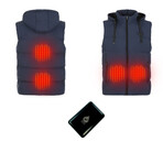 Helios Paffuto Heated Vest with 10,000 MAH Powerbank // Navy (S)