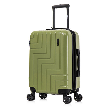DUKAP Zahav Lightweight Hardside Spinner Suitcase // 20" Carry-On (BLACK)