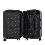 DUKAP Zahav Lightweight Hardside Spinner Luggage 24" (BLACK)