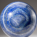 Genuine Polished Lapis Lazuli Sphere from Afghanistan with Acrylic Display Stand
