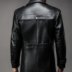 AFLJ-014 // Faux Leather Jackets // Black (M)