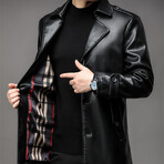 AFLJ-014 // Faux Leather Jackets // Black (2XL)