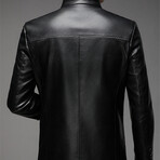AFLJ-019 // Faux Leather Jackets // Black (2XL)