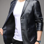 AFLJ-016 // Faux Leather Jackets // Black (XL)