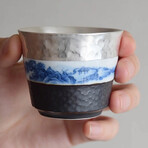Museum Silver Lined Porcelain Cup