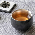 Jingdezhen Silver-Lined Porcelain Teacup