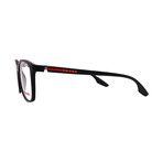 Prada Sport // Mens PS05MV 1B0-101 Optical Glasses // Black Demishiny + Clear Demo Lens