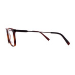 Salvatore Ferragamo // Men's // SF2876 068 // Square Optical Glasses // Tortoise Gunmetal + Clear Demo Lenses