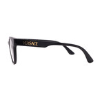 Mens Versace VE3317 GB1 Square Optical Glasses // Black + Clear